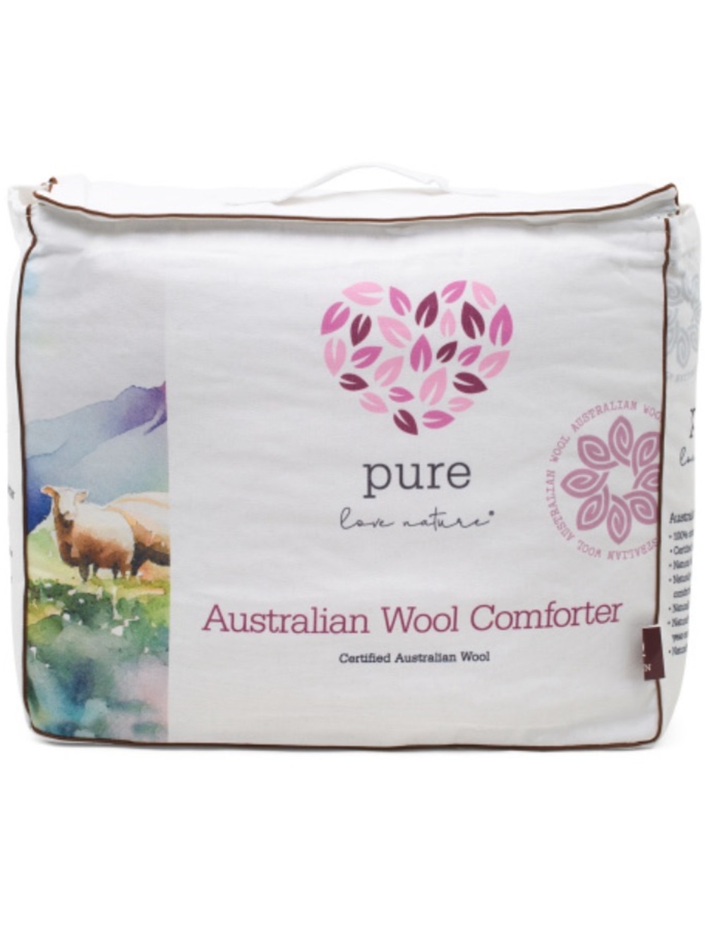 LOVE NATURE Australian Wool Filled All Year Round Duvet Insert